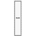thumbnail image 1 of 9x46 Frame Brushed Silver Solid Wood Picture Frame | 0.75 Inch Moulding Width | Rabbet Depth 0.75, 1 of 5