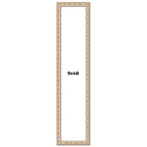 9x48 Frame White Real Wood Picture Frame Width 1.5 inches | Interior Frame Depth 0.5 inches |