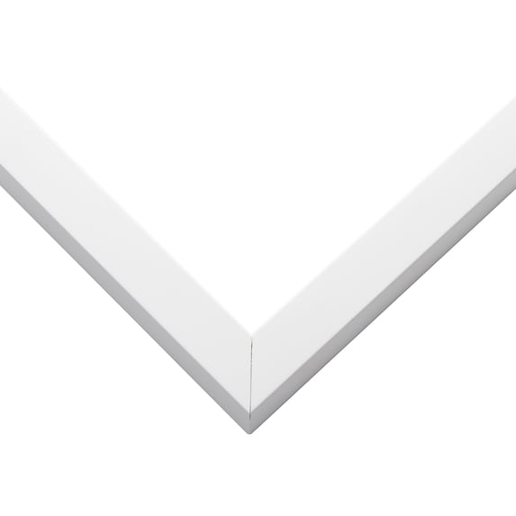 9x48 Shadow Box Frame White | 1 Inches Deep Real Wood Contemporary Shadowbox Display Frame | UV