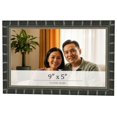 thumbnail image 1 of 9x5 Frame Black Bamboo Solid Wood Picture Frame Width 1.5 Inches | Interior Frame Depth 0.5 Inches, 1 of 8