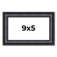thumbnail image 1 of 9x5 Frame Black Real Wood Picture Frame Width 1.25 inches | Interior Frame Depth 0.5 inches |, 1 of 8