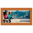 thumbnail image 1 of 9x5 Frame Honey Pecan Brown Picture Frame - Modern Photo Frame Includes UV Acrylic Shatter Guard, 1 of 8