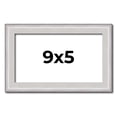 thumbnail image 1 of 9x5 Frame Silver Inner Slope Bevel Picture Frame | 1 Inch Moulding Width | 0.75 Inch Rabbet Depth |, 1 of 8