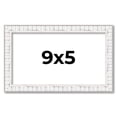 thumbnail image 1 of 9x5 Frame White Real Wood Picture Frame Width 0.75 inches | Interior Frame Depth 0.5 inches |, 1 of 8