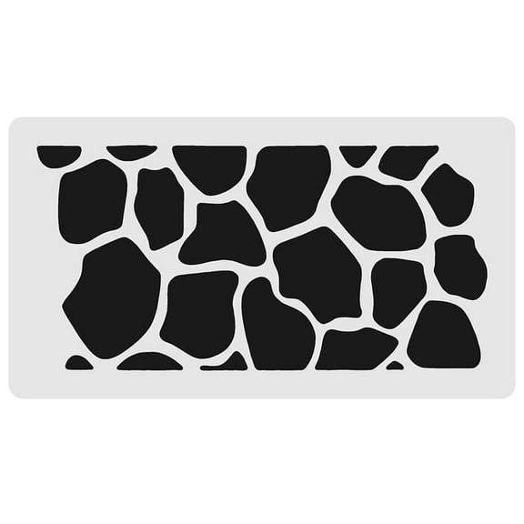 9x5 Giraffe Print Stencil