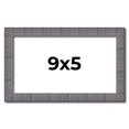 thumbnail image 1 of 9x5 IN Frame Blue Kingsley Pewter Solid Wood Picture Frame Width 0.75 Inches |Interior Depth 0.5, 1 of 8