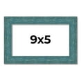 thumbnail image 1 of 9x5 IN Frame Blue Rustic Barnwood Solid Wood Picture Frame Width 1.25 Inches | Interior Depth 0.5, 1 of 8
