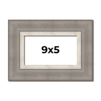 9x5 IN Frame Grey Real Wood Picture Frame Width 2.75 Inches | Interior Frame Depth 0.5 Inches |