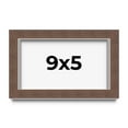 thumbnail image 1 of 9x5 Shadow Box Frame Brown | 1.125 inches Deep Real Wood Rustic Shadowbox Display Frame | UV, 1 of 5