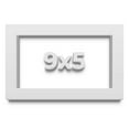 thumbnail image 1 of 9x5 Shadow Box High Gloss White Display Frame | 1.625 Inches Deep | 1 Inch Moulding Width | Solid, 1 of 4