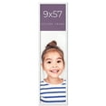 thumbnail image 1 of 9x57 Frame White Real Wood Picture Frame Width 0.75 inches | Interior Frame Depth 0.5 inches |, 1 of 8
