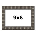 thumbnail image 1 of 9x6 Frame Black Brown Chestnut Mosaic Solid Wood Picture Frame | 1.125 Inch Moulding Width |, 1 of 8