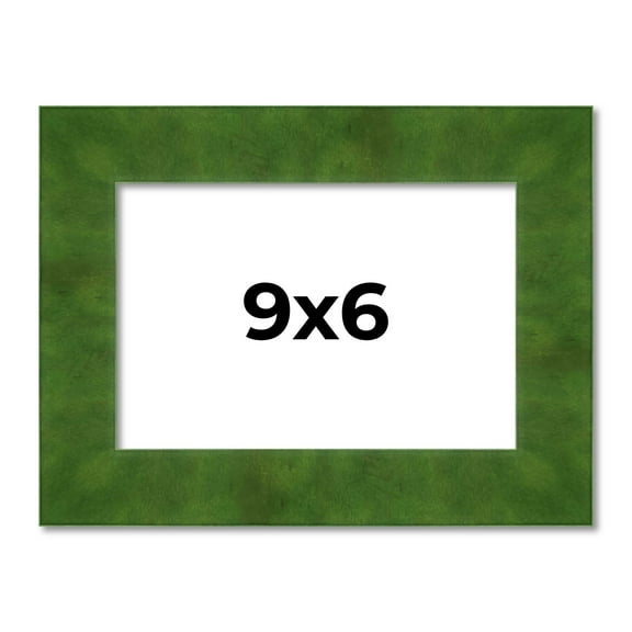 9x6 Frame Green Burl Solid Wood Picture Frame | 1.75 Inches Moulding Width | Interior Frame Depth