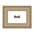 thumbnail image 1 of 9x6 Frame Ornate Silver Beaded Solid Wood Picture Frame Width 2.5 Inches | Interior Depth 1 Inches, 1 of 8