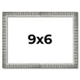 thumbnail image 1 of 9x6 Frame Silver Grey Distressed Solid Wood Picture Frame | 0.75 Inch Moulding Width | Interior, 1 of 8