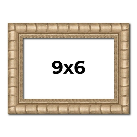 9x6 Frame Silver Real Wood Picture Frame Width 1.5 inches | Interior Frame Depth 0.5 inches |