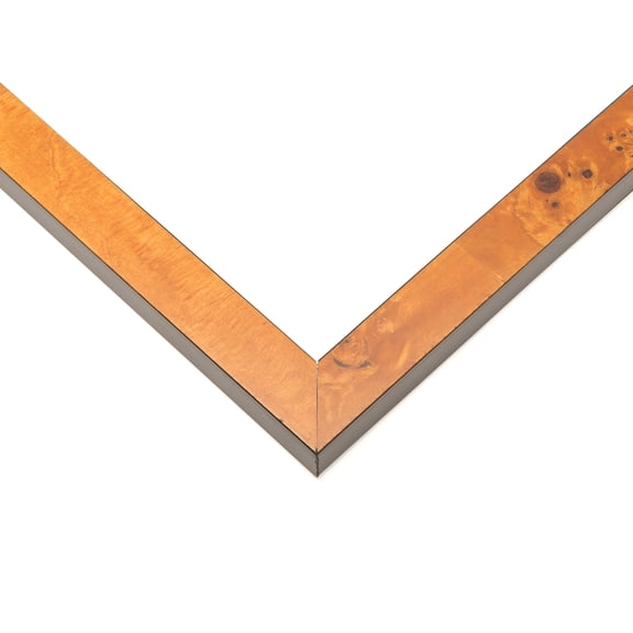 9x6 Light Brown Veneer Real Wood Picture Frame Width 0.75 inches | Interior Frame Depth 0.5 inches