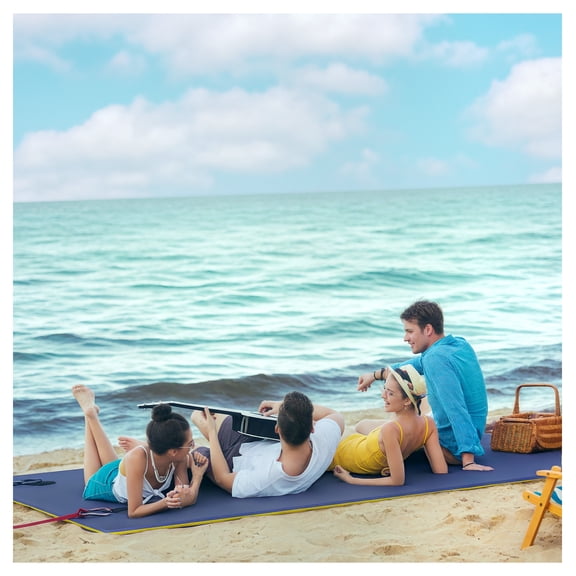 9x6ft Floating Water Mat Lily Pad for 2 Adults, Lake, Pool, Ocean - Blue
