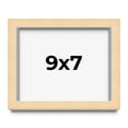 thumbnail image 1 of 9x7 Frame Beige Real Wood Picture Frame Width 0.75 inches | Interior Frame Depth 0.5 inches |, 1 of 8