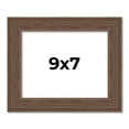 thumbnail image 1 of 9x7 Frame Brown Farmhouse Solid Wood Picture Frame Width 1.5 Inches | Interior Frame Depth 0.5, 1 of 8