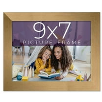 9x7 Frame Gold Bronze Solid Wood Picture Frame Width 0.75 Inches | Interior Frame Depth 0.5 Inches