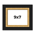 thumbnail image 1 of 9x7 Frame Gold Real Wood Picture Frame Width 2.25 Inches | Interior Frame Depth 0.5 Inches |, 1 of 8