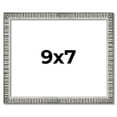 thumbnail image 1 of 9x7 Frame Silver Grey Distressed Solid Wood Picture Frame | 0.75 Inch Moulding Width | Interior, 1 of 8