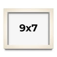 thumbnail image 1 of 9x7 Shadow Box Cream of Wheat White Washed Display Frame | 0.875 Inches Deep Solid Wood Shadowbox |, 1 of 8