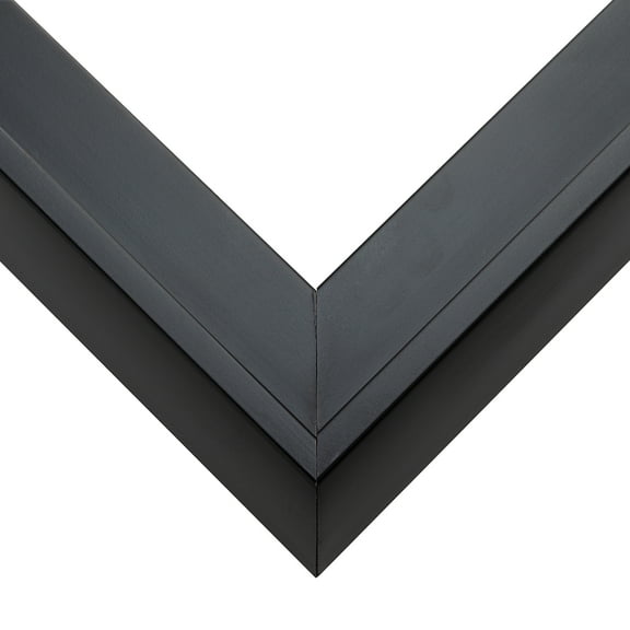 9x8 Canvas Frame Black Solid Wood Floater Frame Width 2 Inches | Interior Frame Depth 1 3/8 Inches