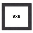 thumbnail image 1 of 9x8 Frame Black Real Wood Picture Frame Width 1.25 Inches | Interior Frame Depth 0.5 Inches |, 1 of 8