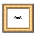 thumbnail image 1 of 9x8 Frame Gold Plein Aire Solid Wood Picture Frame Width 2 Inches | Interior Frame Depth 0.5 Inches, 1 of 8