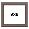 thumbnail image 1 of 9x8 Frame Silver Real Wood Picture Frame Width 1.25 Inches | Interior Frame Depth 0.5 Inches | Diem, 1 of 8