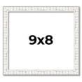 thumbnail image 1 of 9x8 Frame White Real Wood Picture Frame Width 0.75 inches | Interior Frame Depth 0.5 inches |, 1 of 8