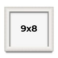 thumbnail image 1 of 9x8 Shadow Box Silver Brushed Striped Display Frame | 1.625 Inches Deep | 1 Inch Moulding Width |, 1 of 8