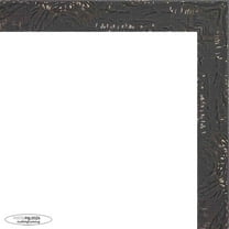 15x22 Shabby Chic Black Picture Frame - UV Acrylic, Foam Board Backing, Hanging Hardware
