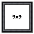 thumbnail image 1 of 9x9 Frame Black Real Wood Picture Frame Width 1.25 inches | Interior Frame Depth 0.5 inches |, 1 of 8