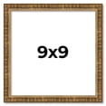 thumbnail image 1 of 9x9 Frame Gold Kingsley Distressed Solid Wood Picture Frame Width 0.75 Inches | Interior Frame, 1 of 8
