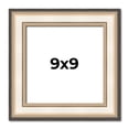 thumbnail image 1 of 9x9 Frame Gold Silver Plein Aire 2" Inch Wide Moulding Solid Wood Picture Frame | Modena Collection, 1 of 8
