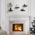 Square Floating Display For 9x9 Inch Black Square Wood Floating Wall Shelves 4-Pack - Modern ...
