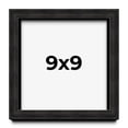 thumbnail image 1 of 9x9 Shadow Box Black Rustic Barnwood Display Frame  | 1.125 Inch Deep | 0.875 Inch Moulding Width |, 1 of 4