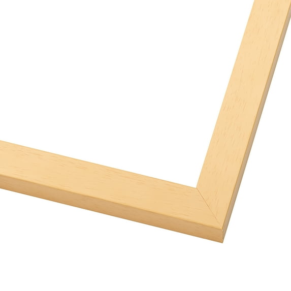 9x9 Traditional Natural Complete Wood Square Picture Frame with UV Acrylic, Foam Board Backing, & Hardware