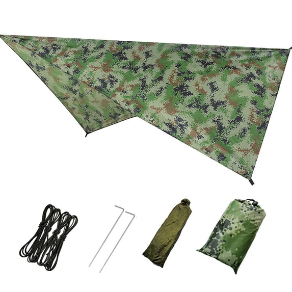 9x9FT Hammock Waterproof Tent TARP - Lightweight - Backpacking Approved - Perfect Hammock Shelter