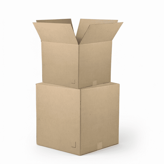 9x9x9 Inch Corrugated Cardboard Boxes 25-Pack, Plain Brown Cube Shipping Mailers for Moving Storage and Ecommerce