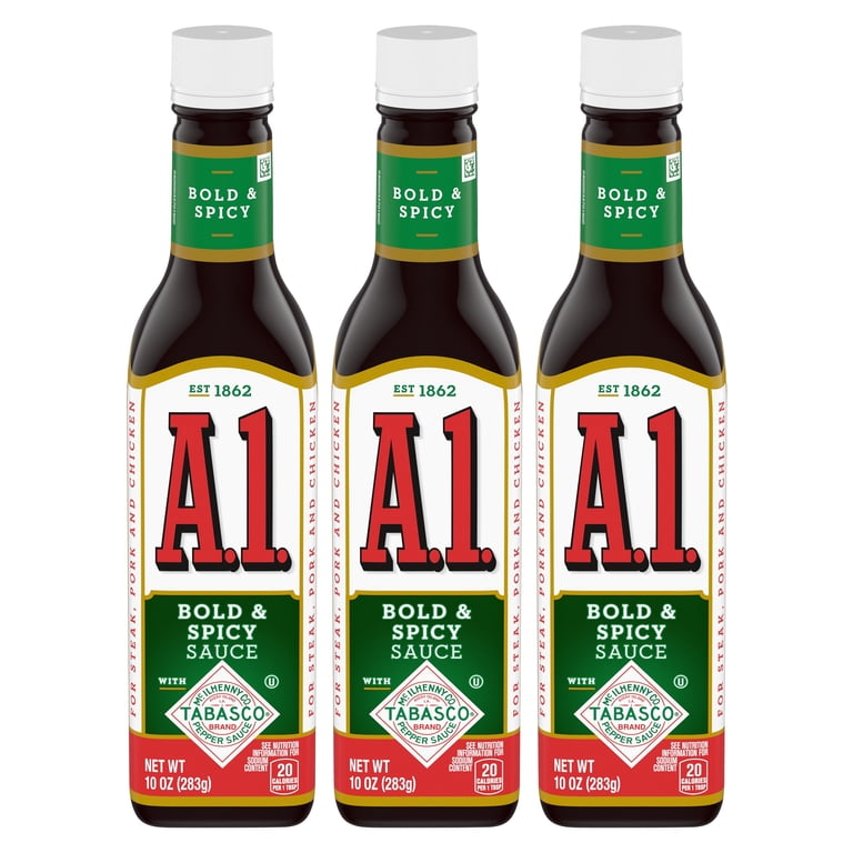 A.1. Bold and Spicy Sauce with Tabasco, Garlic and Celery, 10 oz