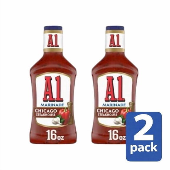 A.1. Chicago Steakhouse Marinade (2 Pack, 16 fl oz Bottles)