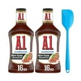 thumbnail image 1 of A.1. New York Steakhouse Marinade, 16 fl. oz. Bottle (2 pack) and 8in Silicone Spatula (Color Varies), 1 of 5