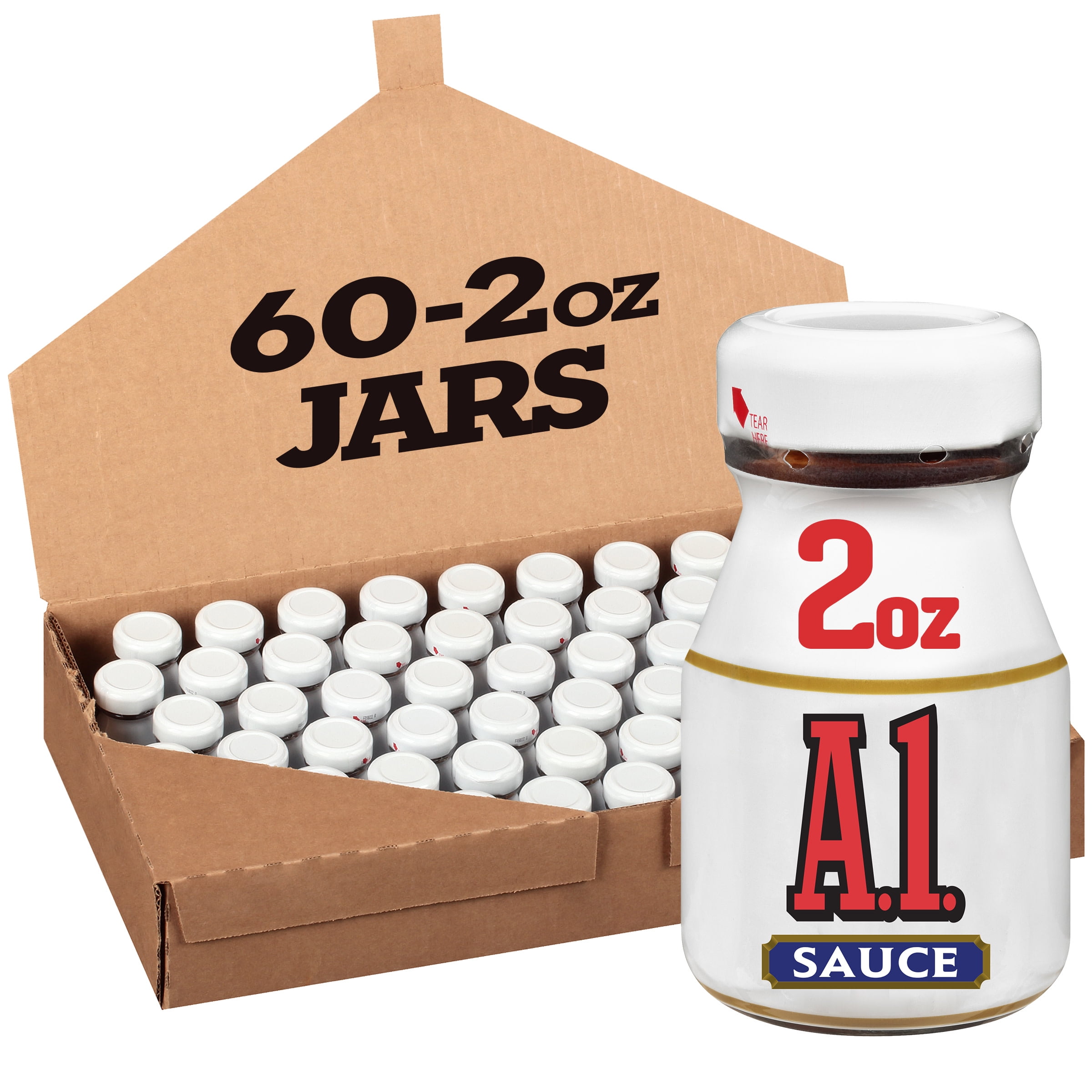 A1 Steak Original Sauce Single Serve Packets Bulk in Box (Pack of 50)