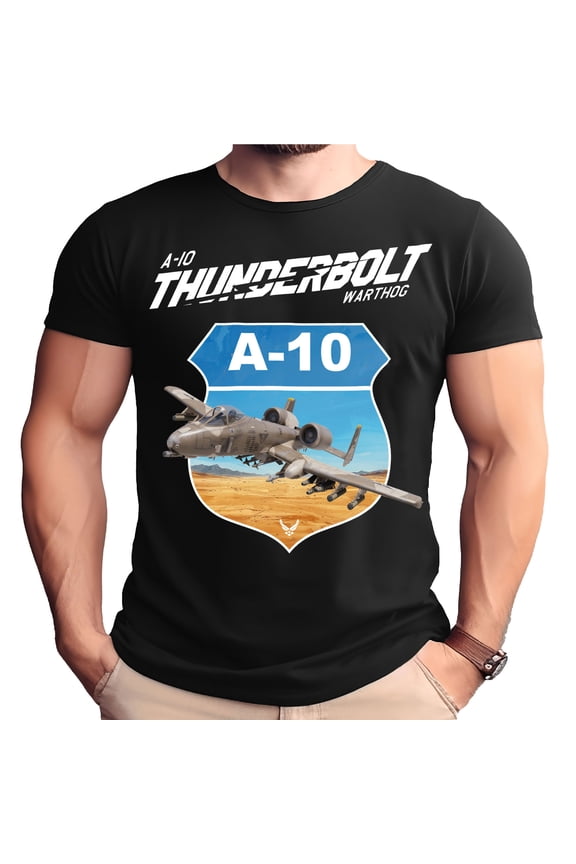 A-10 Thunderbolt II Desert Camo Adult T-Shirt-Small