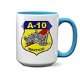thumbnail image 1 of A-10 Thunderbolt II Warthog Logo Light Blue 15oz Mug, 1 of 2