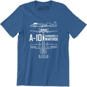 A-10 Thunderbolt II Warthog - Military Airplane Mens T-Shirt